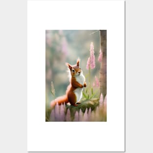 Forest Red Squirrel Posters and Art